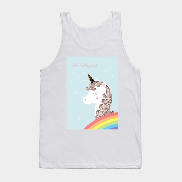 Be magical - unicorn Tank Top by grafart